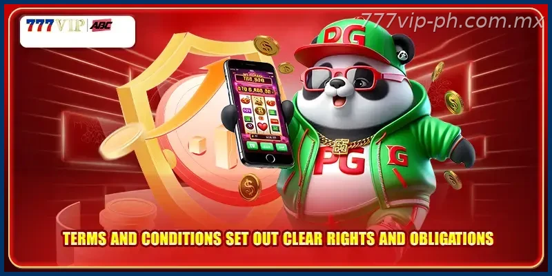 Terms and conditions set out clear rights and obligations