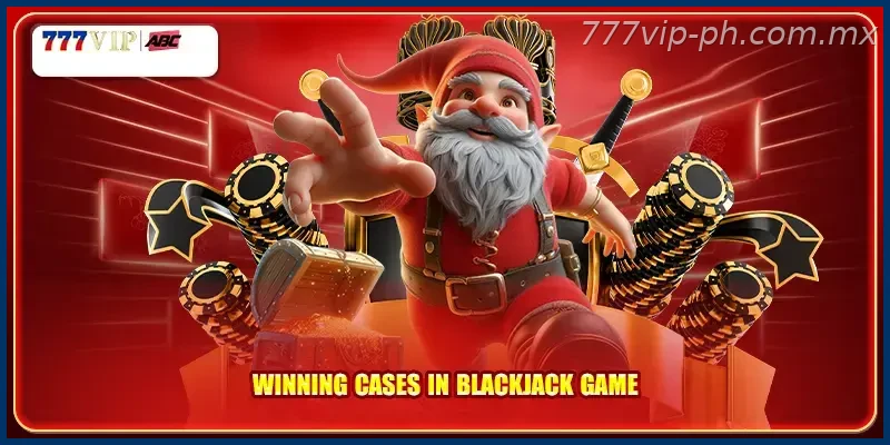 Winning Cases in Blackjack game